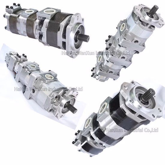 Подходит для колесного погрузчика Komatsu 540-1/540b-1, гидравлический масляный шестеренчатый насос 705-51-32000, рулевой переключатель